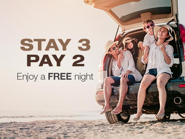 Stay 3 and Pay for 2